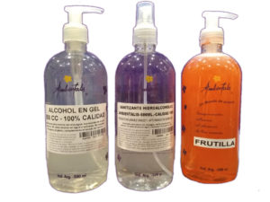 alcohol en gel, liquido sanitizante jabon liquido